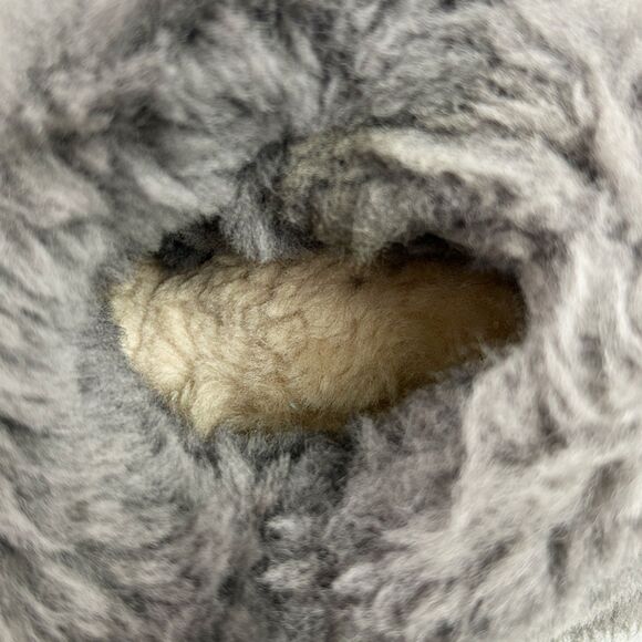 UGG Bailey Button Triplet II Tall Boots (7.5) in Gray Sheepskin Fur Cozy Shoes - Picture 7 of 13